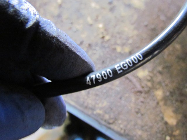 2010 Infiniti G37x Sedan Rear LH Driver ABS Sensor 47900 EG000