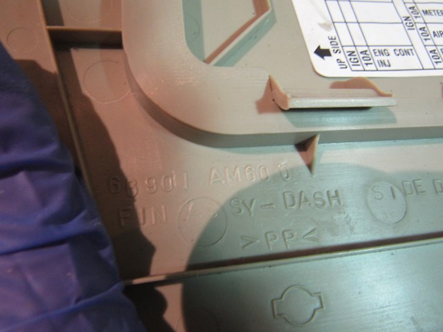 2003 Infiniti G35 Coupe LH Driver Lower Kick Panel 66901 AM600