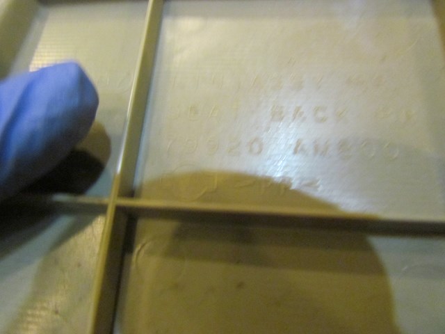 2003 Infiniti G35 Coupe Rear RH Passenger Seat Finish Trim