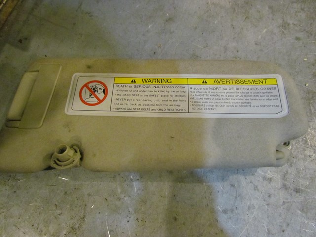 2003 Infiniti G35 Coupe RH Passenger Sunvisor