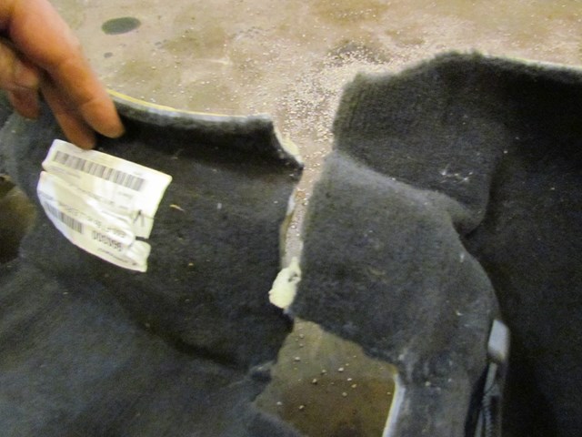 2006 BMW M5 E60 Front Interior Carpet. Shows Minor Wear