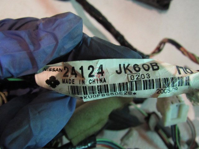 2007 Infiniti G35 Sedan Front RH Passenger Door Wiring 24124 JK60B