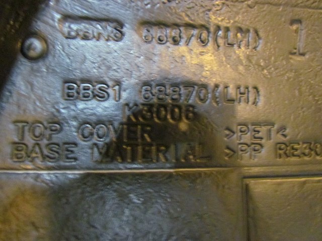 2010 Mazda SPEED3 LH Driver Quarter Trim Panel BBS1 68870