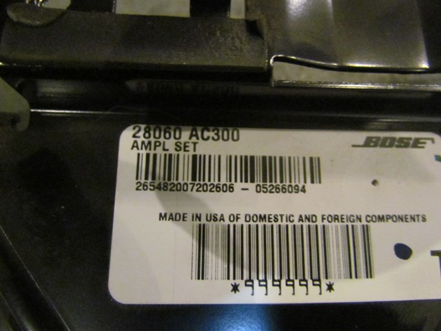 2006 Infiniti G35x Sedan Amplifier Bracket 28060 AC300