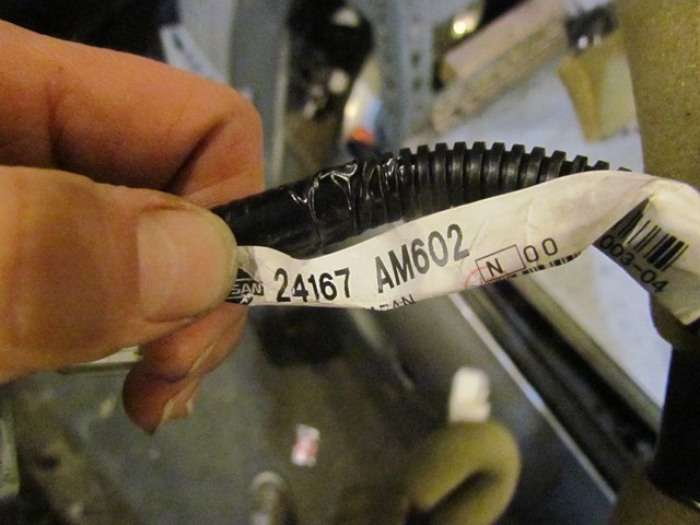 2003 Infiniti G35 Coupe Center Console Wiring 24167 AM602