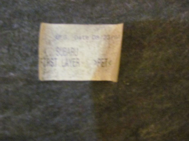 2005 Subaru Legacy GT Trunk Lid Carpet Moulding Panel