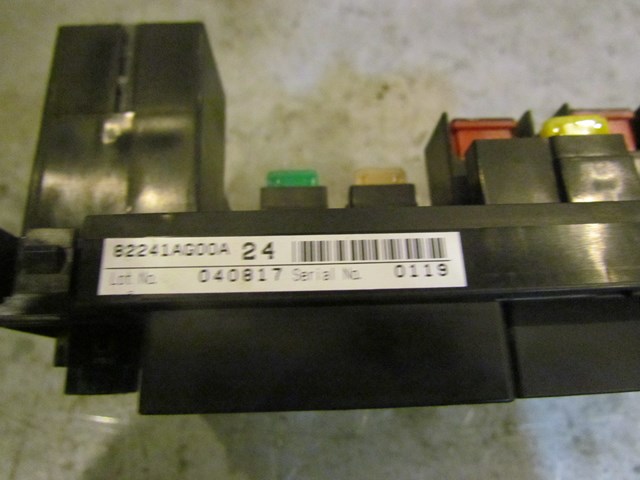 2005 Subaru Legacy GT 2.5 Turbo Fuse Box 82241AG00A