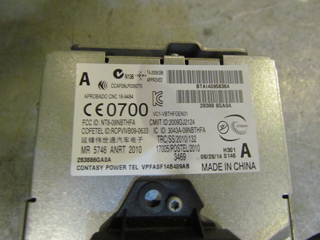 2015 Nissan 370z Nismo Communication Module 28388 6GA0A