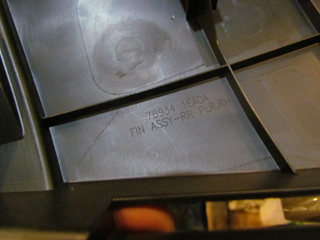 2015 Nissan 370z Nismo RH C Pillar Trim Panel 76934 1EA0A