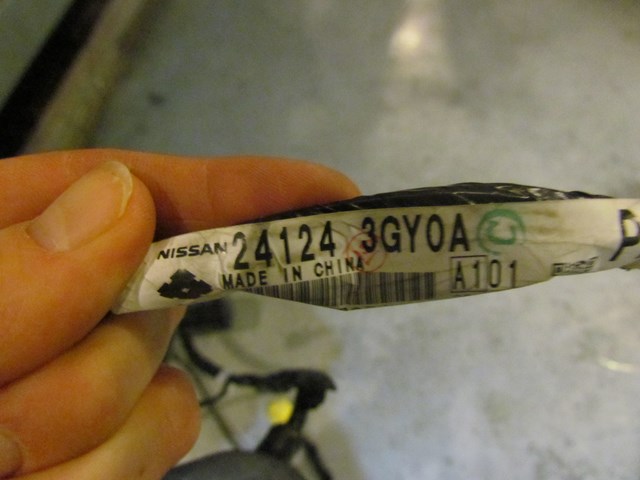 2015 Nissan 370z RH Passenger Door Wiring 24124 3GY0A