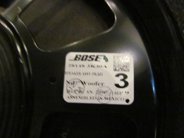 2008 Infiniti G35 Sedan Front RH Pass Door Speaker 28148 JK30A