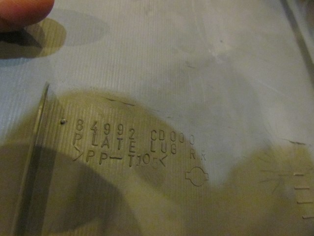 2006 Nissan 350z Trunk Latch Trim Panel-Frost-84992 CD000