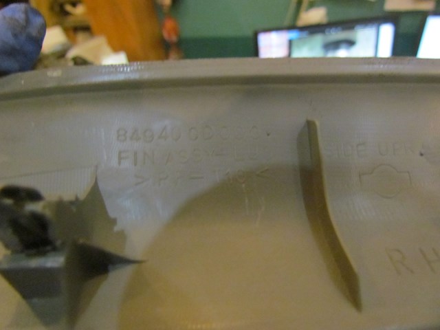 2006 Nissan 350z RH Passenger Luggage Finish Trim-Frost-84940CD000