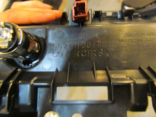 2017 Subaru WRX Center Trim w/12V Outlet 66241FJ011