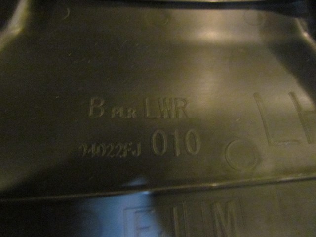 2017 Subaru WRX LH Driver Lower B Pillar Trim 94022FJ010