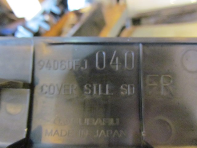 2017 Subaru WRX Front RH Passenger Door Sill Kick 94060FJ040