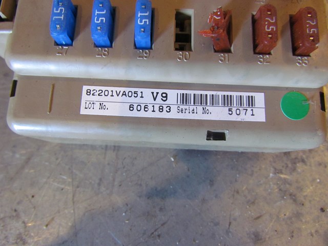 2017 Subaru WRX Interior Fuse Box 82201VA051