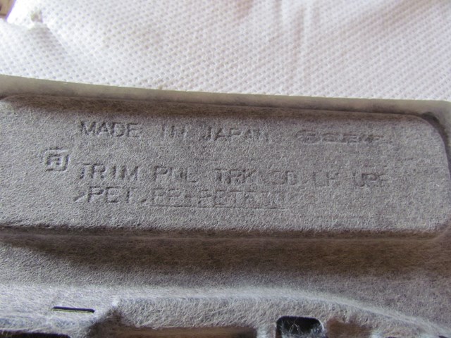 2017 Subaru WRX LH Driver Trunk Quarter Carpet