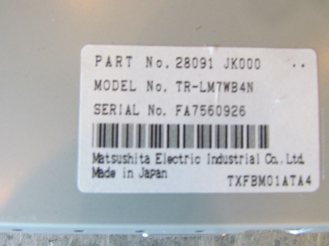 2008 Infiniti G35 Sedan Information Display Screen 28091 JK000