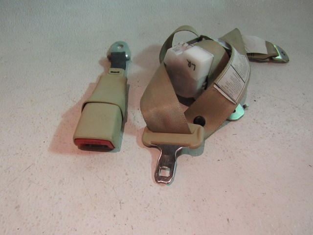 2007 2008 Infiniti G35 Sedan Rear LH Driver Seat Belt & Buckle- Wheat