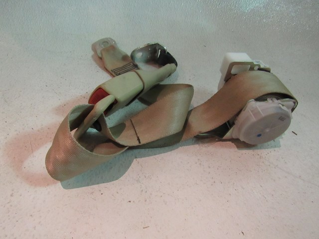 2007 2008 Infiniti G35 Sedan Rear LH Driver Seat Belt & Buckle- Wheat