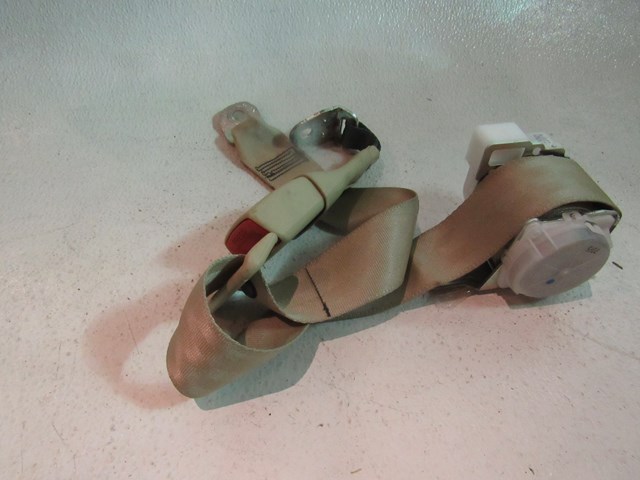 2007 2008 Infiniti G35 Sedan Rear LH Driver Seat Belt & Buckle- Wheat