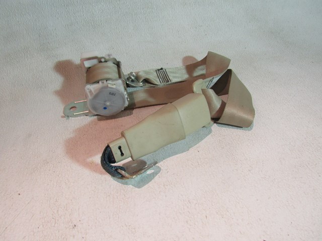 2007 2008 Infiniti G35 Sedan Rear RH Pass Seat Belt & Buckle-Wheat