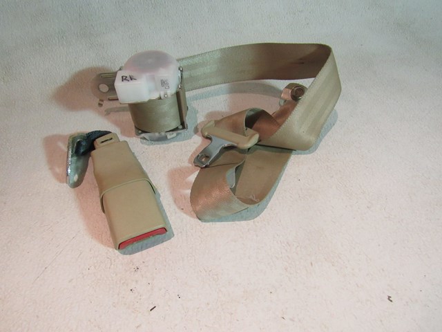 2007 2008 Infiniti G35 Sedan Rear RH Pass Seat Belt & Buckle-Wheat