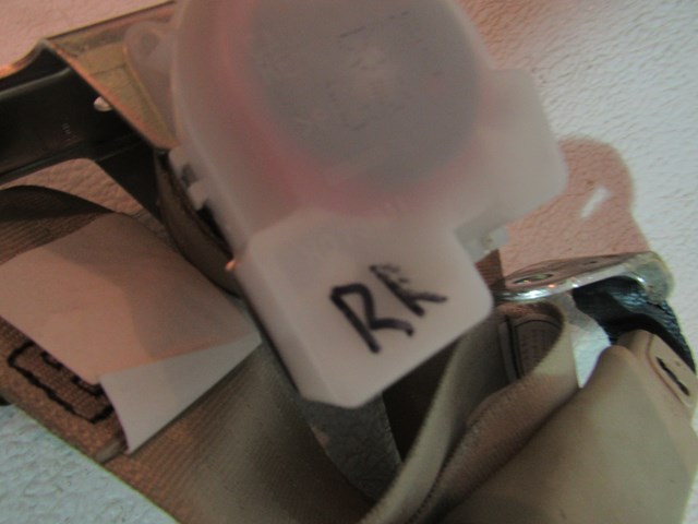 2007 2008 Infiniti G35 Sedan Rear RH Pass Seat Belt & Buckle-Wheat