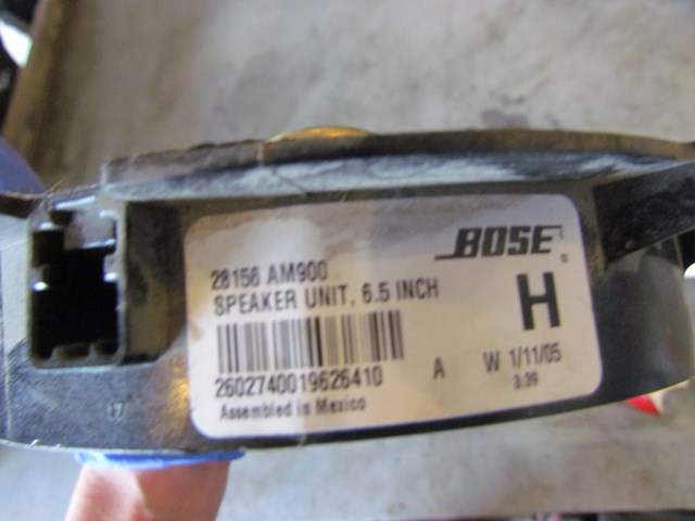 2006 Infiniti M35 M35x Front RH Pass Door Speaker 28156 AM900