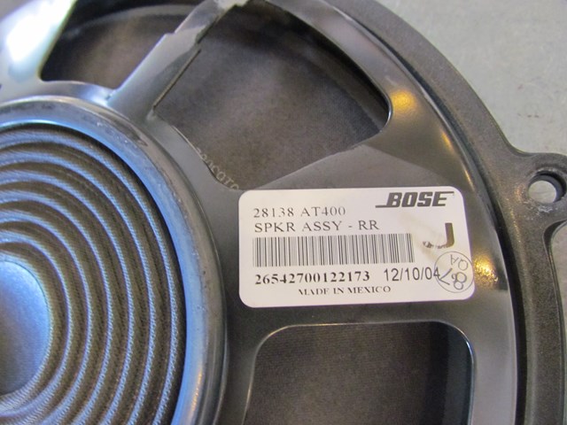 2006 Infiniti M35 M35x Rear Speaker 28138 AT400