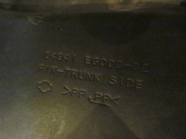 2006 Infiniti M35 M35x LH Driver Trunk Quarter Carpet 84941 EG000