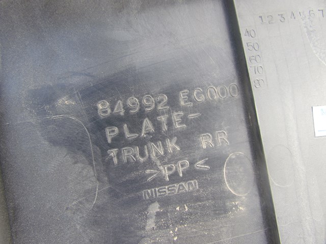 2006 Infiniti M35x M35 Trunk Latch Trim Moulding Panel 84992EG000