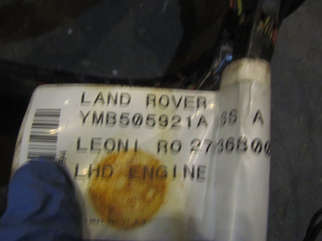 2006 Land Rover LR3 LHD Engine Wire Harness YMB505921A
