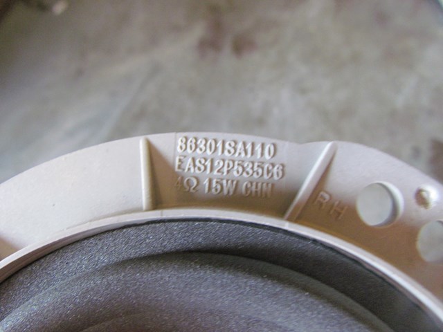 2006 Subaru Forester XT Rear LH Driver Door Speaker 86301SA110