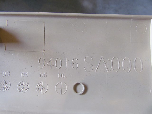 2006 Subaru Forester XT Rear Center Hatch Finish Trim 94016SA000