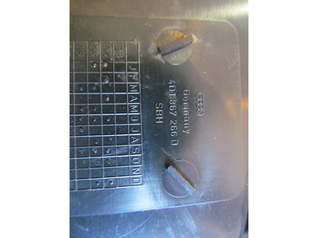 1997 Audi A8 RH PassengerFuse Box Cover-Carpet-4D1867266