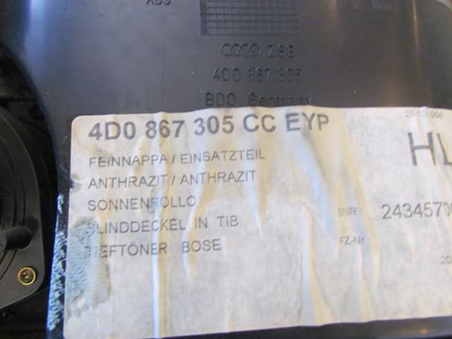 1997 Audi A8 Rear LH Driver Door Panel-4D0867305-see details