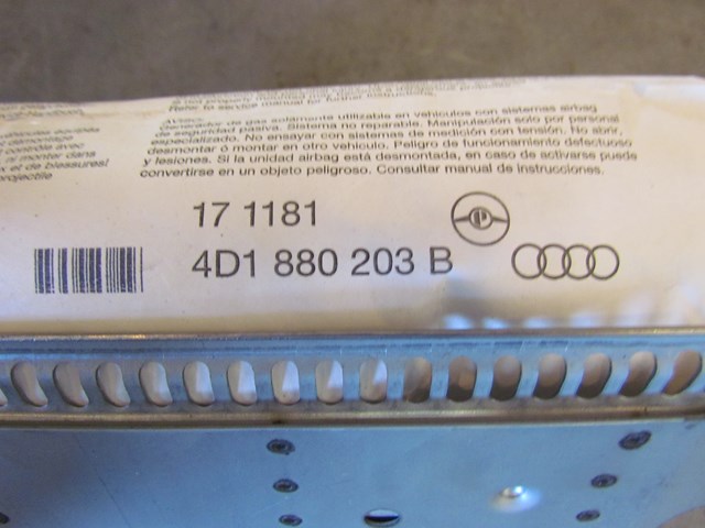 1997 Audi A8 RH Passenger Dash Bag 4D1880203