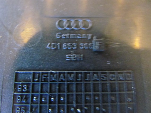 1997 Audi A8 RH Passenger Kick Panel w/Carpet 4D1863306