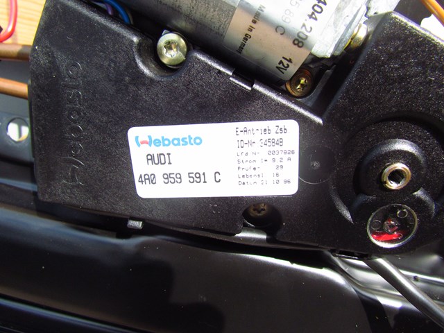 1997 Audi A8 Sun Roof Sunroof Moon Roof Assembly