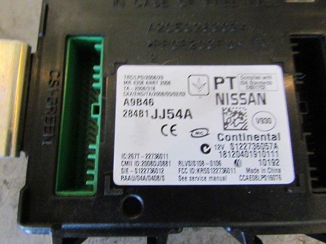 2010 Infiniti G37 Convertible BCM Body Control Module 284B1 JJ54A