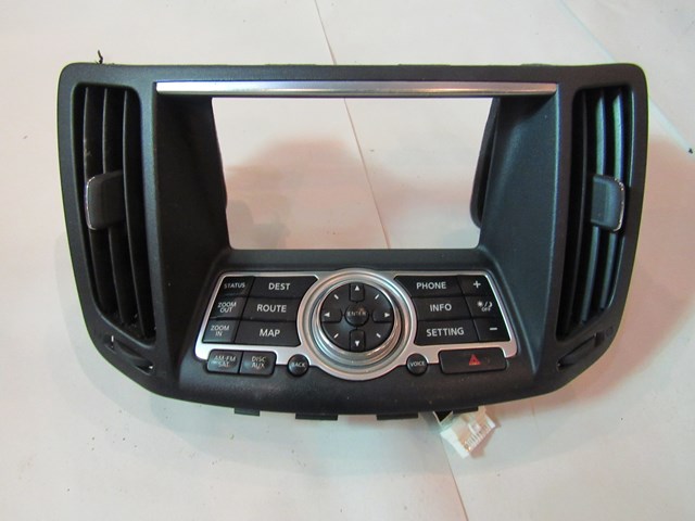 2010 Infiniti G37 Convertible Nav Control & Bezel 28395JK65B