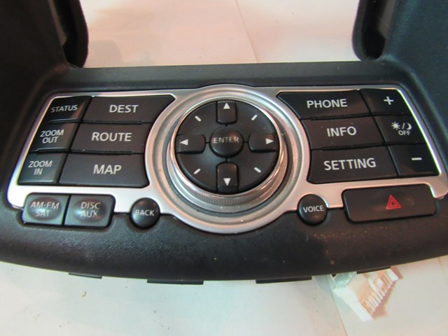 2010 Infiniti G37 Convertible Nav Control & Bezel 28395JK65B