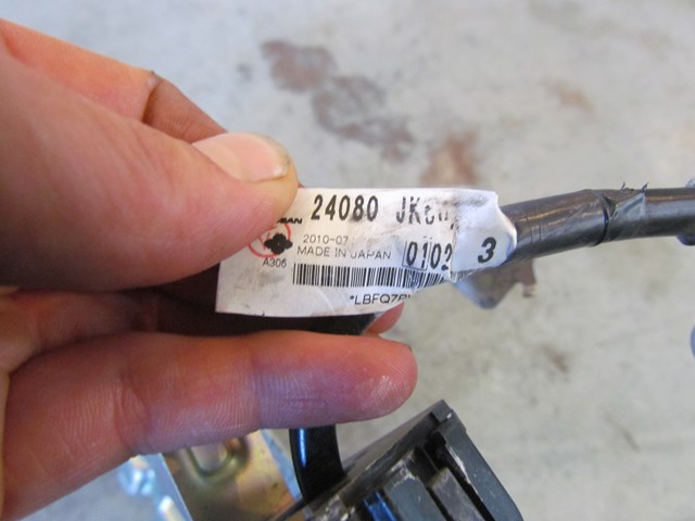 2010 Infiniti G37 Convertible Negative Battery Cable