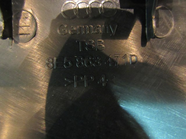 2006 Audi S4 Trunk Latch Finish Trim 8E5 863 471