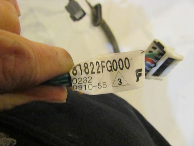 2008 Subaru WRX Rear RH Passenger Door Wiring 81822FG000