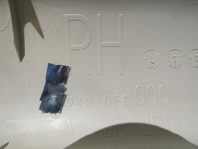 2008 Subaru Impreza WRX Sedan RH Passenger Interior A Pillar Trim 94010FG000