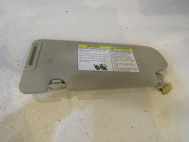 2012 Infiniti G37 Coupe RH Passenger Sun Visor