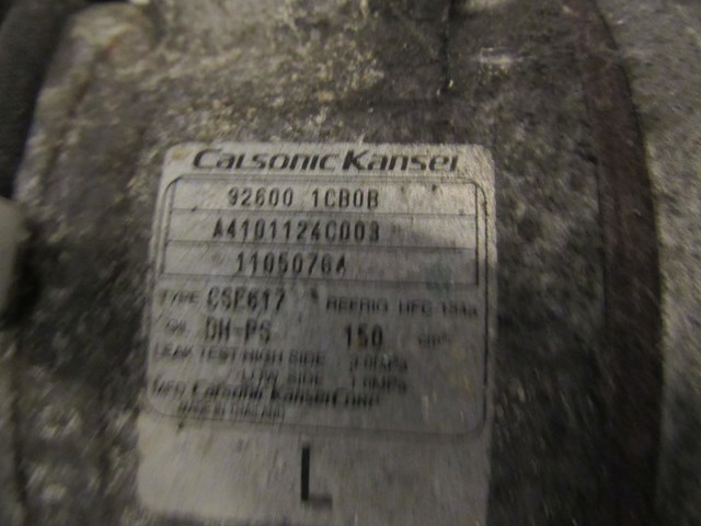 2012 Infiniti G37x Coupe AC Compressor 92600 1CB0B